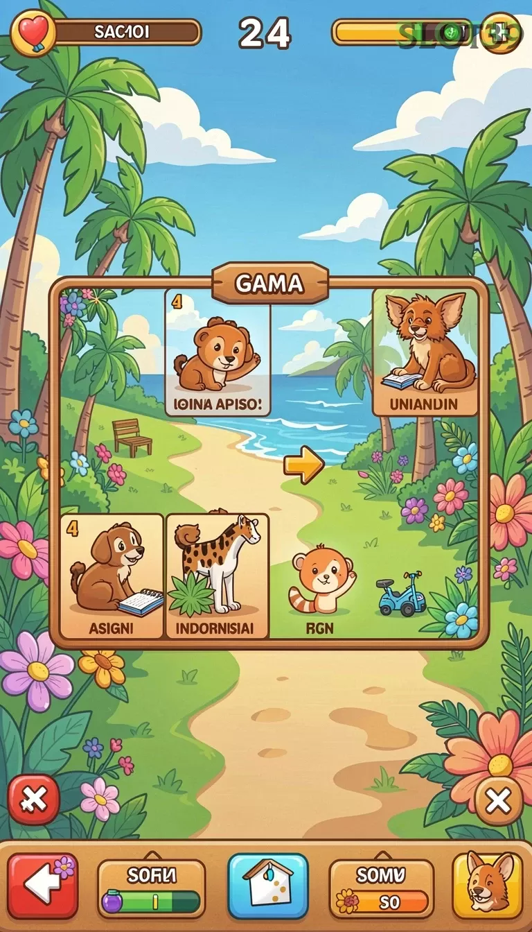 Cuplikan layar RP8 — menu navigasi