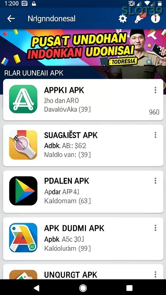 Cuplikan layar PENASLOT — aktivitas