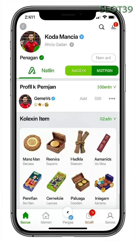 Cuplikan layar RP8 — pengaturan akun